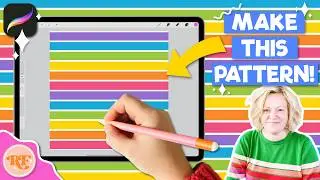 🎨 Procreate Seamless Pattern Tutorial: Rainbow Stripes with a Twist! 🌈
