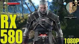 The Witcher 3 RX 580 Fps Performance Hairworks On & Off 1080P