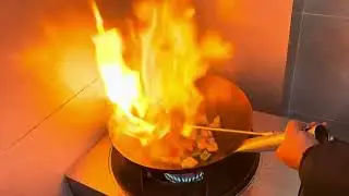 Twice Cooked Pork (Hui Guo Rou) - Szechwan/Sichuan Spicy Dish Cooked (Live cooking at the restaurant