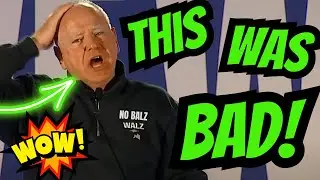 Tim Walz Speech Last Night - HE ACTUALLY SAID THIS! #funny #comedy