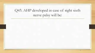 Optometry MCQs Series - Part 9