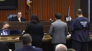 Video: Watch as man tried in father, toddler slayings sentenced for attempted robbery