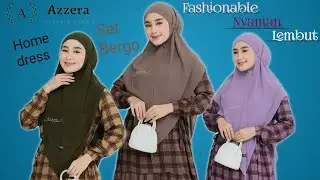 Busana muslim wanita model terbaru dengan set jilbab bergo by Azzera