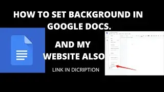 HOW TO ADD BACKGROUND IN GOOGLE DOCS | AND HOW TO BRING SITE TO YOUR WINDOW HOME