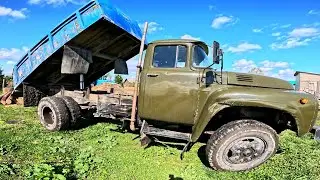 ЗИЛ -130 ремонт глушителя! Привез бревна! Строю БАНЮ! Тестирую ДЕБАРКЕР!