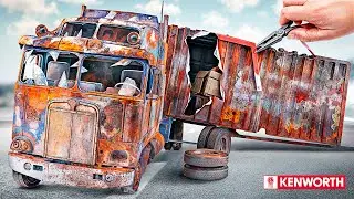Restoration Abandoned Kenworth K200 trailer truck! Rebuild and Customization!
