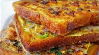 பிரெட் ஆம்லேட் இப்படியும் செஞ்சு அசத்தலாம் / Emoji smile face bread omlette  🍳
