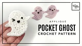 Pocket Ghost -  Applique - Crochet pattern