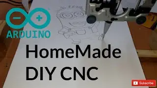 Home made mini CNC plotter 2D using scrap DVD and printer parts