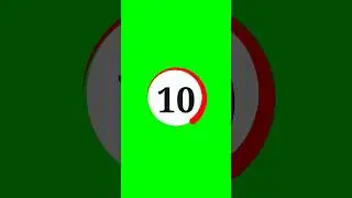 10 seconds timer new effect green screen animation video | countdown 