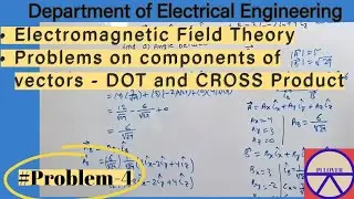 Problems on components of vectors- DOT and CROSS Product