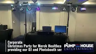 Corporate Christmas Party for Merck Healthcare providing our DJ and Photobooth service