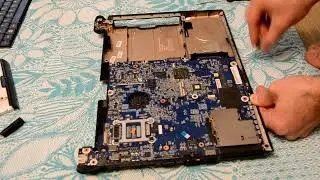 Разборка, чистка, замена/смазка куллера ноутбука Samsung R25Plus