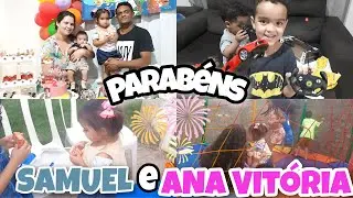 VLOG: aniversário dos meus SOBRINHOS | Thaiane Massarim