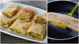 No Knead & No Rolling Egg Paratha Recipe | Quick Breakfast Recipe | Easy Egg Nasta Recipe