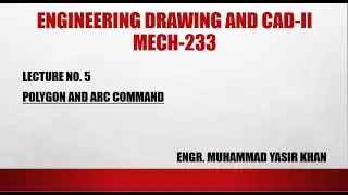 How to Draw Polygon and Arc Command Using AutoCAD 2015 (Lecture 5)