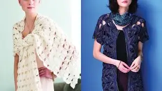 Tutorial for Leaf Morif Wrap, Vogue Knitting Spring/Summer 2016 #3 & #5 Open Front Cardigan