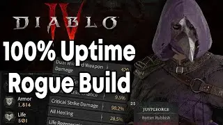 100% Uptime Rogue Build Guide | Diablo 4 BETA