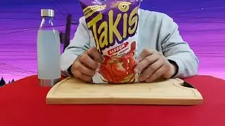 ASMR - Takis KABOOM ( Sriracha Seasoned Tortilla Chips )