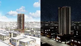 Day to Night Transition Blender | STRETCHED