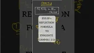 EULER’s Reflection Formula to Evaluate Gamma (-1/2)