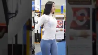 Korean hot girl gym workout 🤤❤️🔥