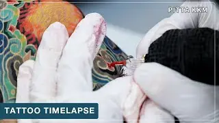Dancheong on elbow Tattoo Time lapse - Pitta KKM