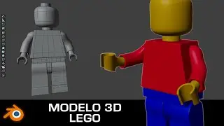 Modelado 3D Figura LEGO en Blender - Tutorial Hard Surface