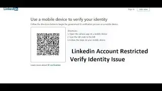 How to UnBlock Restricted Linkedin Account || Linkedin Account Restricted Verify Identity Issue 2025
