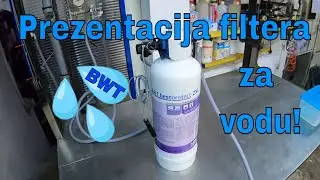 Prezentacija BWT Filtera za vodu - digitalni brojač, filter, glava i test kit provjeru tvrdoće vode