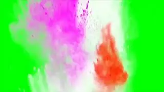 Color blast green screen video