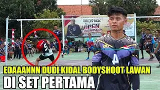 DUDI KIDAL BODYSHOOT LIBERO LAWAN DI SET PERTAMA | VOLI TERBARU KAPOLRES CUP INDRAMAYU