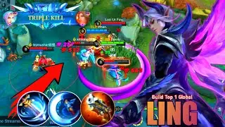 LING NIGHT SHADE FASTHAND COMBO - BUILD TOP 1 GLOBAL LING ~ MLBB