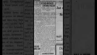 Another Mob Lynching | August 26, 1920 #reallyoldnews #educationalhistory #blackhistory
