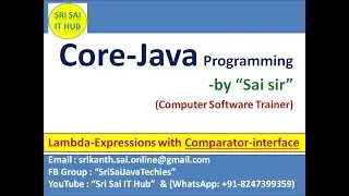 Java Lambda Expression with Comparator interface 