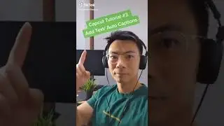 How to Add Text and Auto-Captions to Videos in Capcut- Capcut Tutorial # 3 #shorts