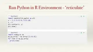 How to run python in R using reticulate