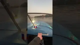 Конец навигации 2023. Вечерний закат. Казанка 5м3 + Вихрь 30