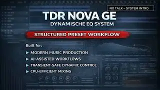 TDR Nova GE – Complete XML Preset Workflow System