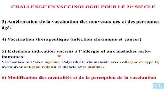 Vaccination partie 08 (fin): conclusion perspectives et défis pour la vaccinologie