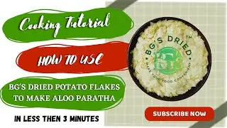 ALOO PARATHA RECIPE IN LESS THEN 3 MINUTES |आलू पराठा बनाने का आसान तरीका | BG's DRIED POTATO FLAKES