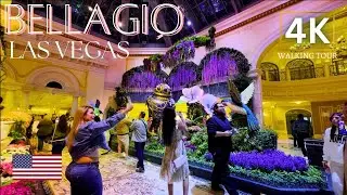 Bellagio Las Vegas Hotel Walking Tour 2024 4K