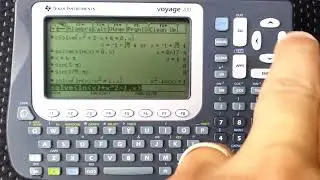 How To Solve Equations On The Texas Instruments TI Voyage 200 Calculator!