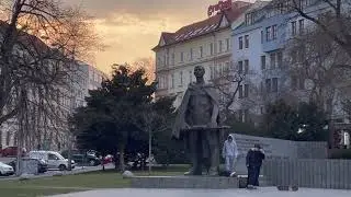 Bratislava, Slovakia Sights and Sounds + CRAZY Red Sunset! 🌅