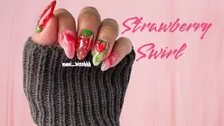 STRAWBERRY NAILS | Using Gel Clay?!? | How To Marble | Mani Bisshhh