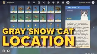 Gray Snow Cat Location | Genshin Impact