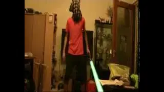 Green lightsaber effect