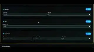 Web remote control panel showcase
