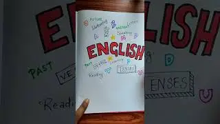 Cover page for English Notebook|| cover page ideas 💖 || front page ideas 💡