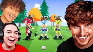 Super Battle Golf With YouTubers.. (HILARIOUS)